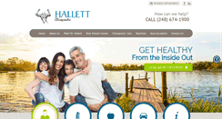 Desktop Screenshot of hallettchiro.com